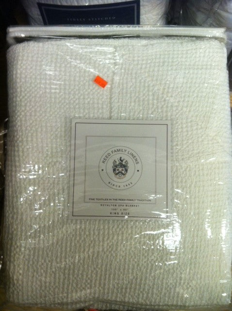 The Royalton Spa Blanket By Reed Family Linens