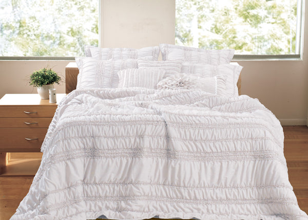 Tiana Ruched 5 Piece Bedding Set