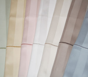 Reed Family Linens Damask Sateen Stripe Sheet Sets